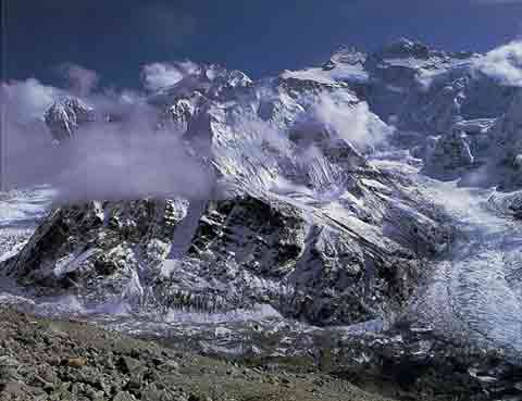 
Kangchenjunga North Face from Pangpema - Heart Of The Himalaya Everest book
